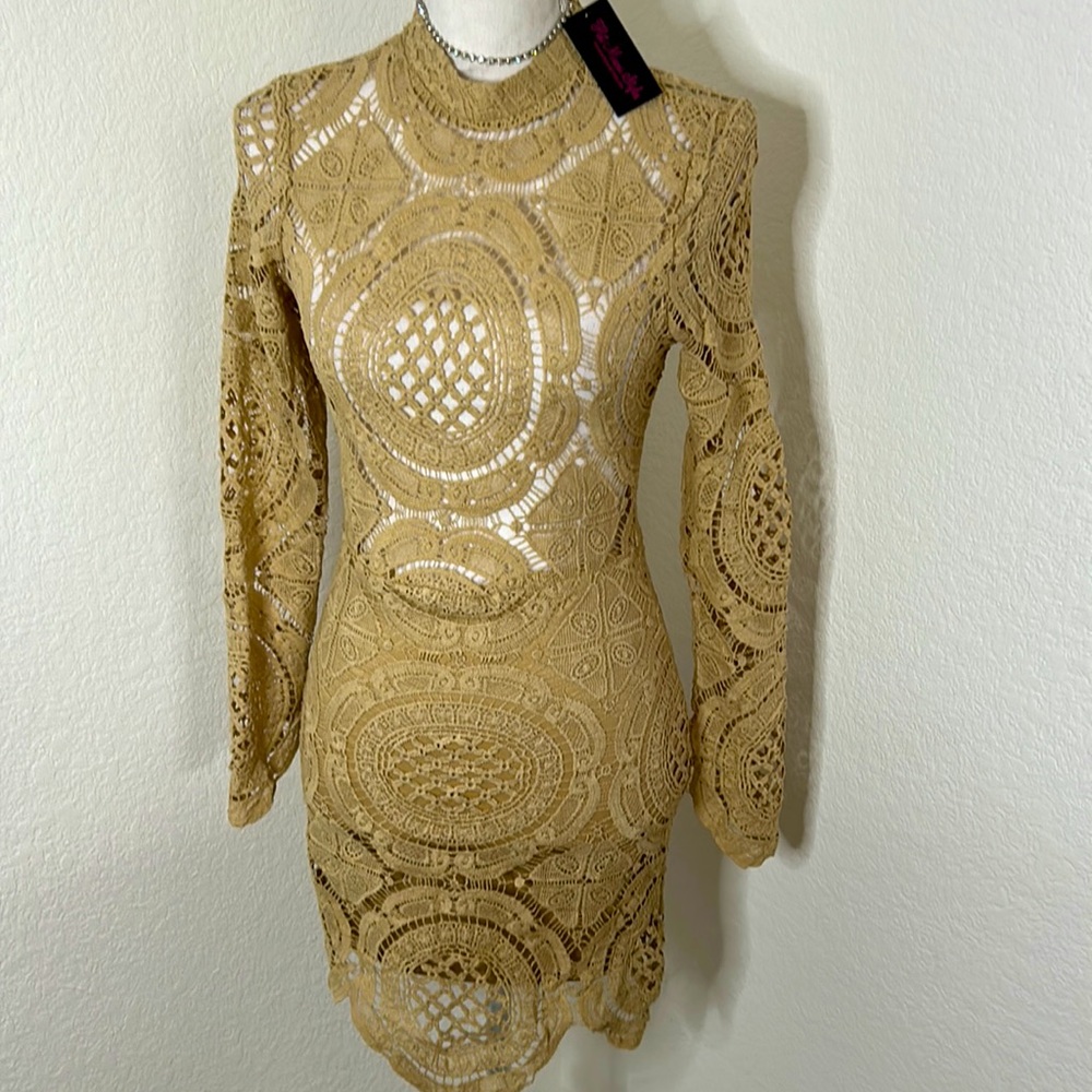 Nude Mini Dress